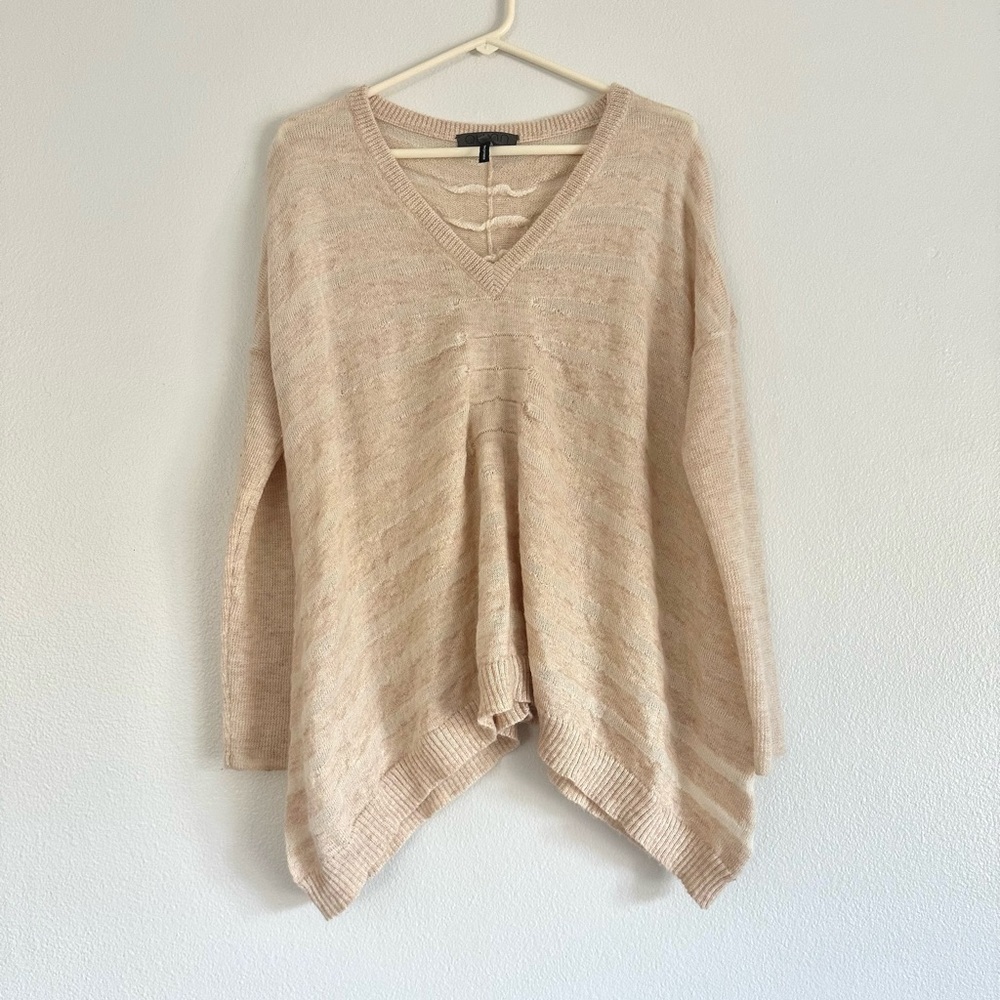 Quinn wool oversized stripe blouse small